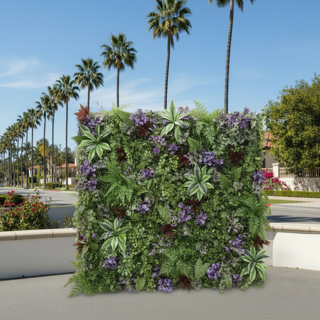 Tropical Lavender Greenery Floral Wall - 169