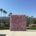Light Purple Wild Rose Premium Flower Wall - 133