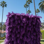 Purple Feather Wall - 081