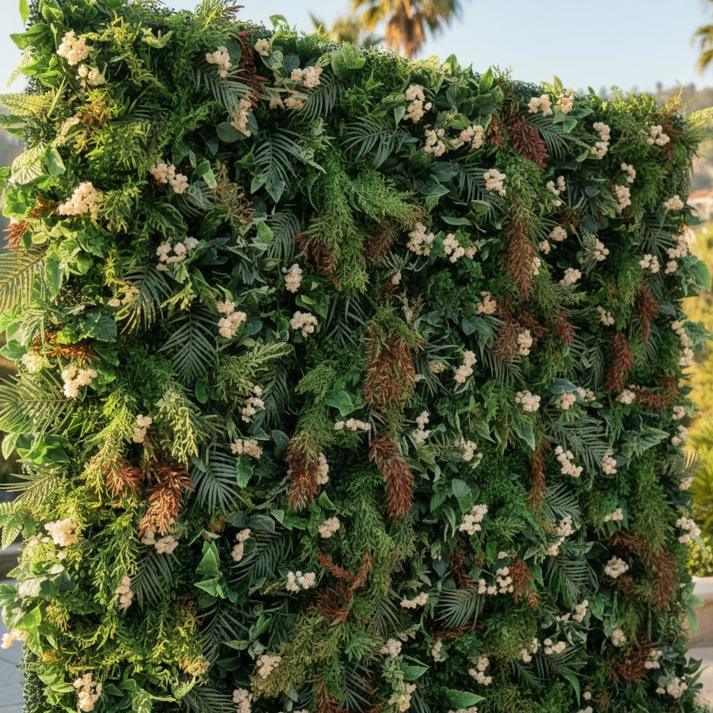 Dripping Greenery Brown Jungle Premium Flower Wall - 222