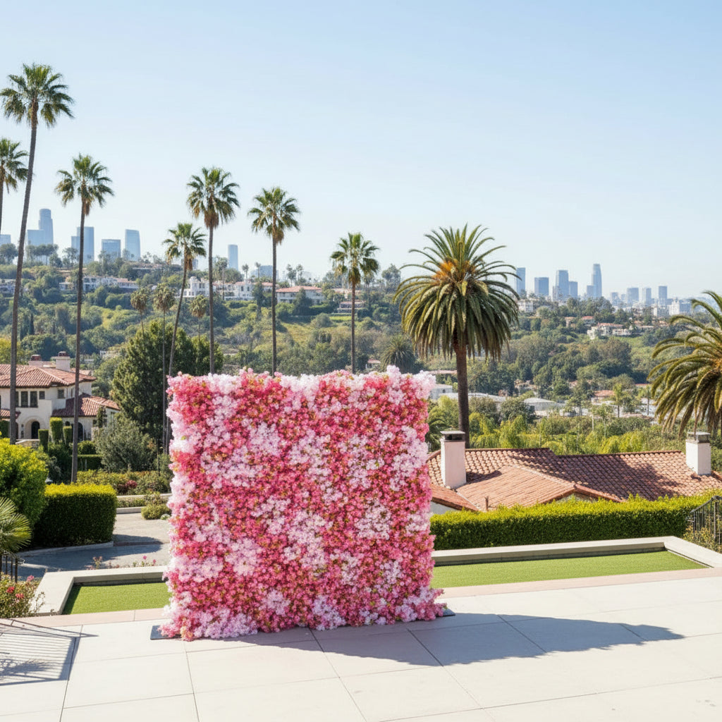 Pink Cherry Blossom Flower Wall - 085