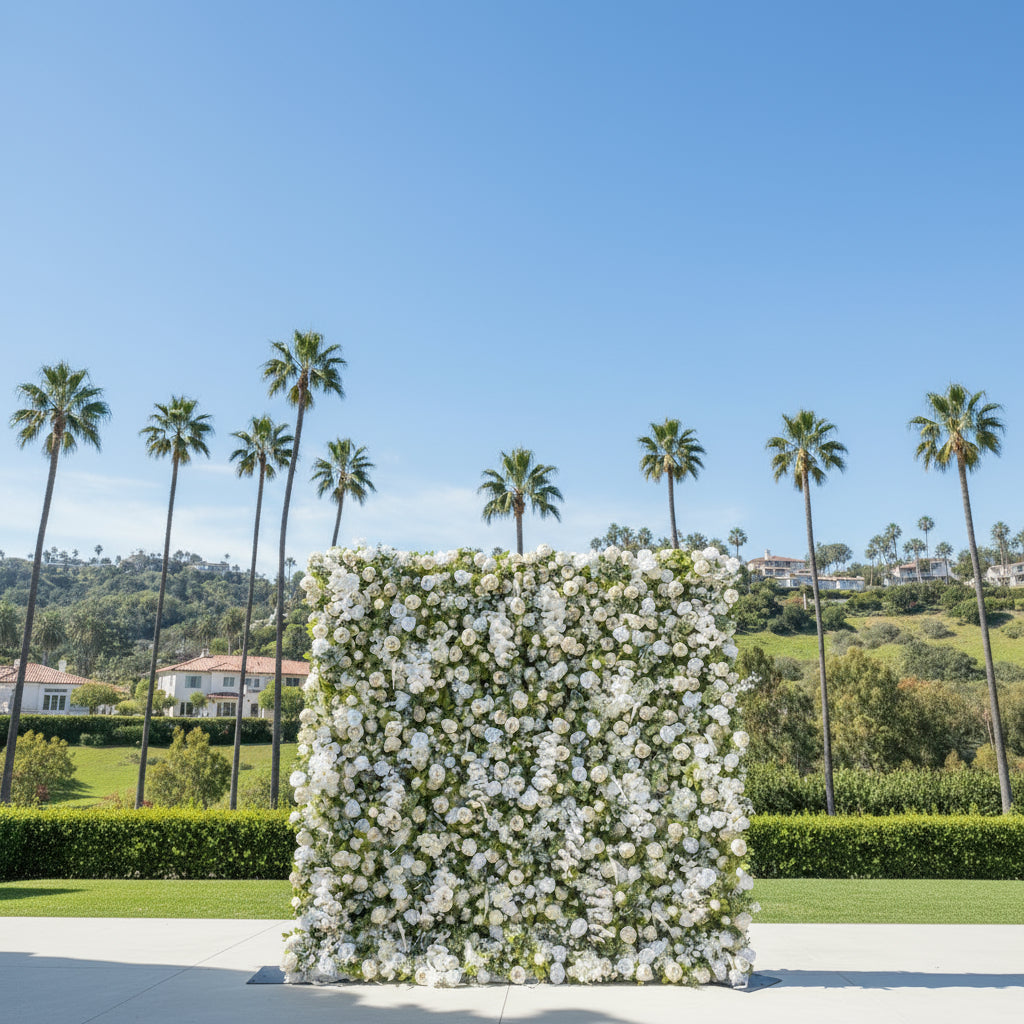 Greenery, White Peony Premium Flower Wall - 268