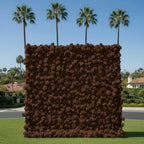 Chocolate Brown Wild Rose Flower Wall Backdrop - 244