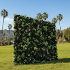 Black Greenery Premium Flower Wall Backdrop - 536