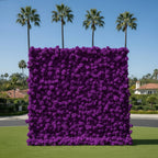 Dark Purple Wild Rose Flower Wall Backdrop - 261