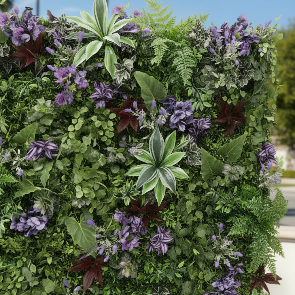 Tropical Lavender Greenery Floral Wall - 169