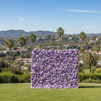 Purple Violet Wild Rose Premium Flower Wall - 289