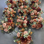 Brown, Tan and Blue Premium Flower Ball - 1065