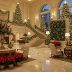 Deluxe Red and Greenery Premium Flower Wall - 296