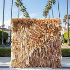 Dripping Pumpkins Tan and Brown Premium Flower Wall - 146