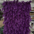 Purple Feather Wall - 081