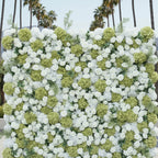 White Rose Green Hydregenda Premium Flower Wall - 288