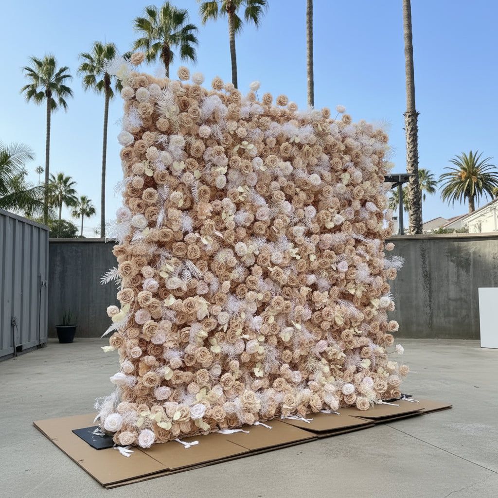 Into The Meadow Pink Blush Flower Wall - 045