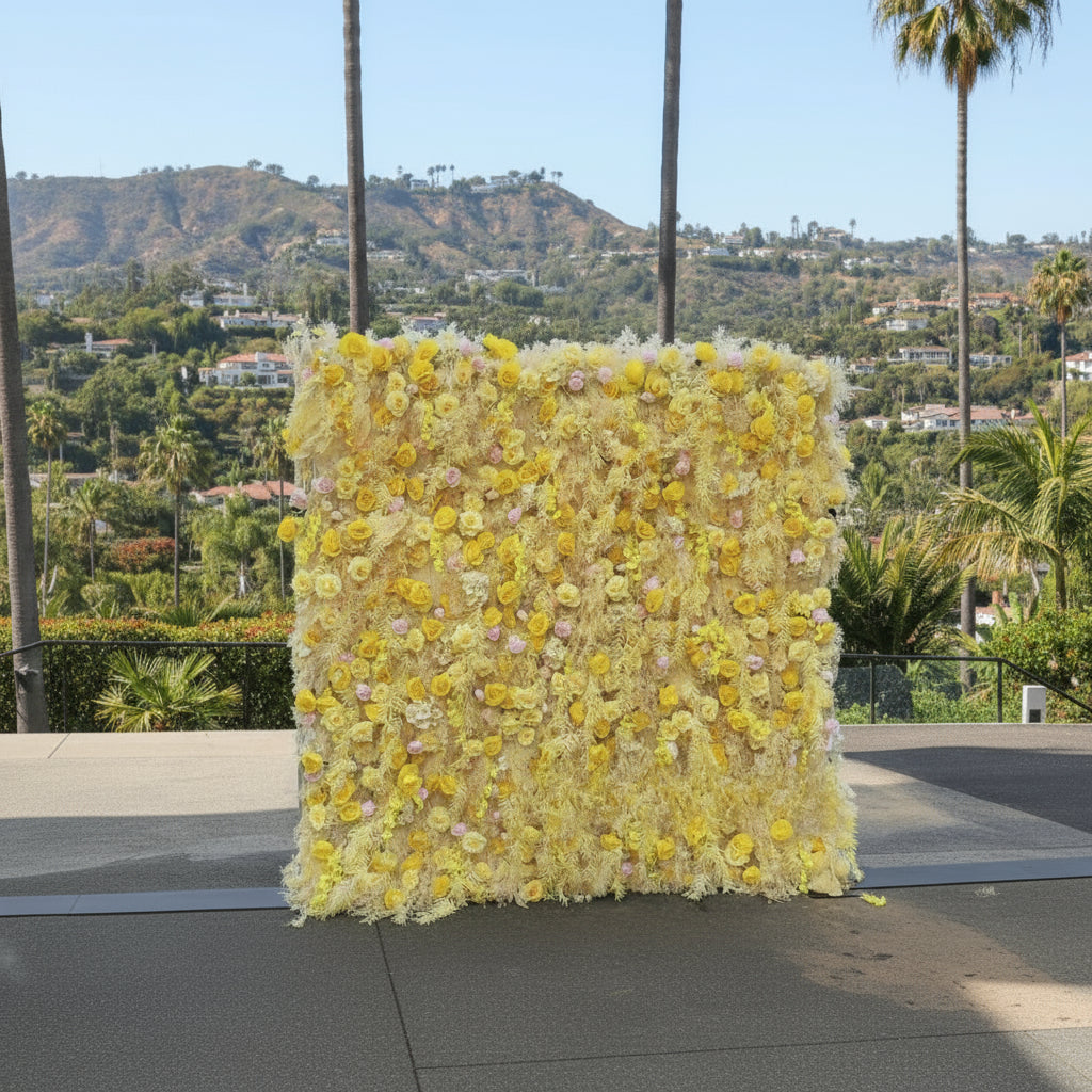 Into The Meadow Yellow Rose Flower Wall - 051