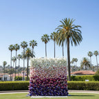 Purple, Pink & White Premium Rose Flower Wall - 111