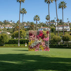 Pink, Brown, Red & Yellow Premium Flower Wall - 132