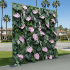 Beverly Hills Pink Tropical Premium Greenery Wall - 512