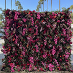 Dripping Fuchsia Premium Flower Wall - 137