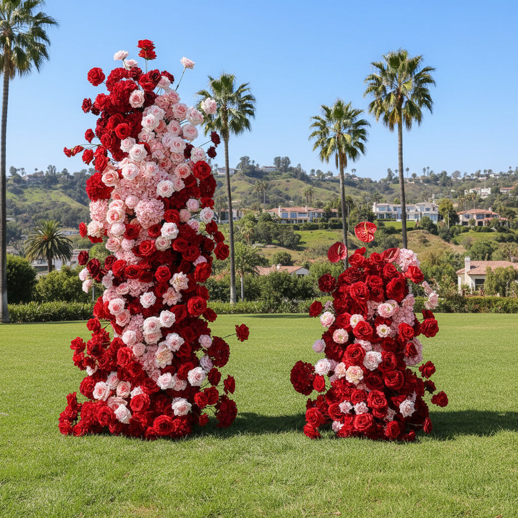 Pink & Red Deluxe Premium 2 Piece Arch Set - 4591