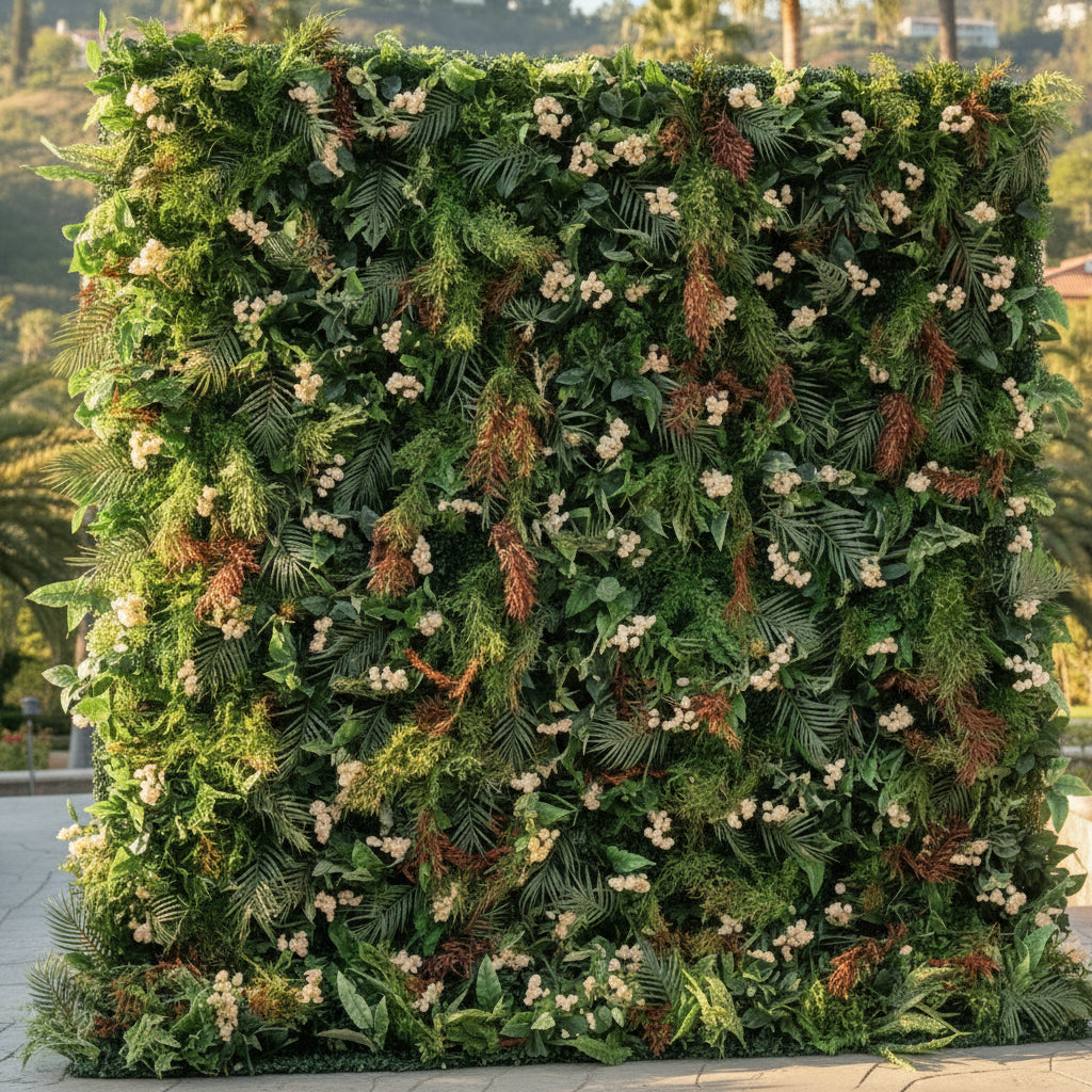Dripping Greenery Brown Jungle Premium Flower Wall - 222