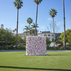 Light Pink with a Hint of Black Wild Rose Premium Flower Wall - 008