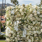 Into the Meadow Yellow Cream Rose Flower Wall - 050