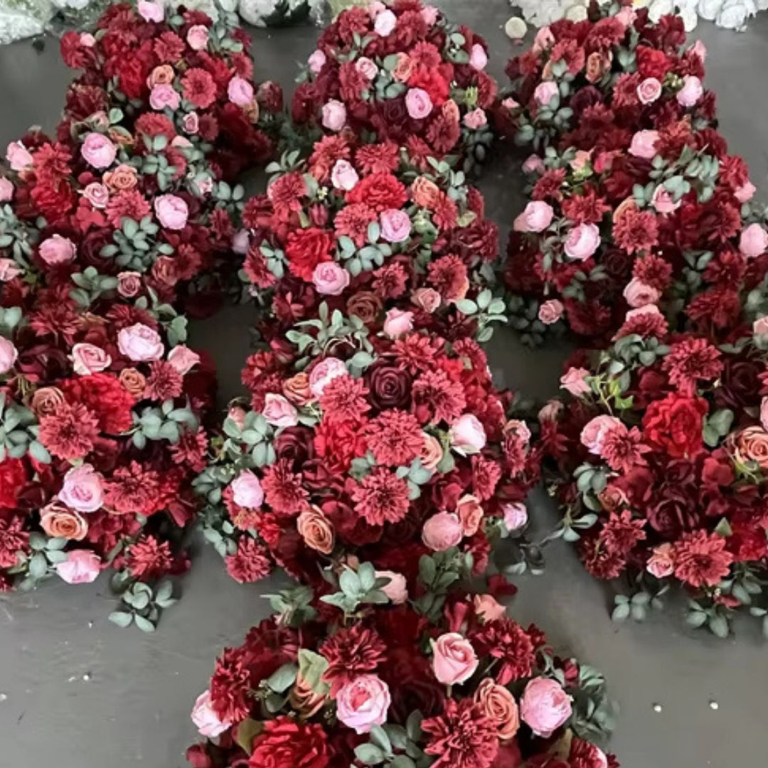 Pink & Red Wild Rose Premium Flower Ball - 1063