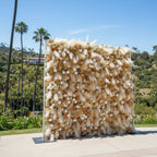 Pampas Tan and Cream Wild Rose Premium Wall - 082B