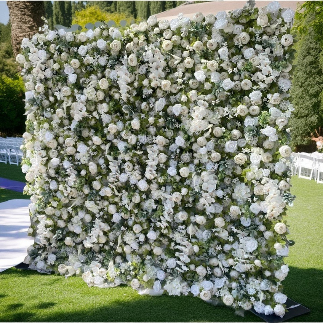 Greenery, White Peony Premium Flower Wall - 268