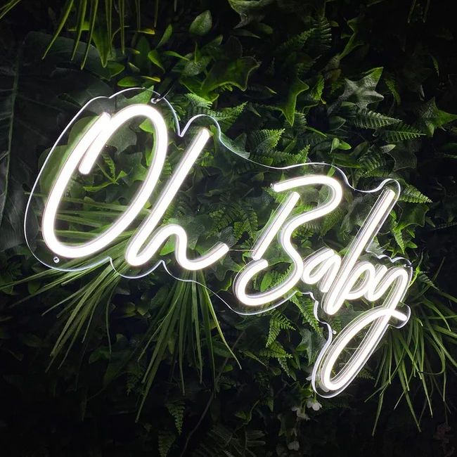 "OH BABY" NEON SIGN