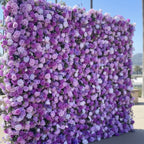 Purple Lavender Deluxe Premium Flower Wall - 008