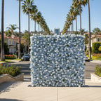 Babys Breath Blue Wild Rose Flower Wall - 064