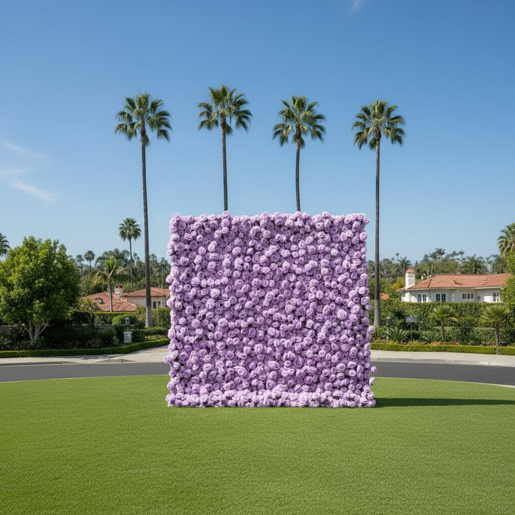 Light Purple Wild Rose Flower Wall Backdrop - 247