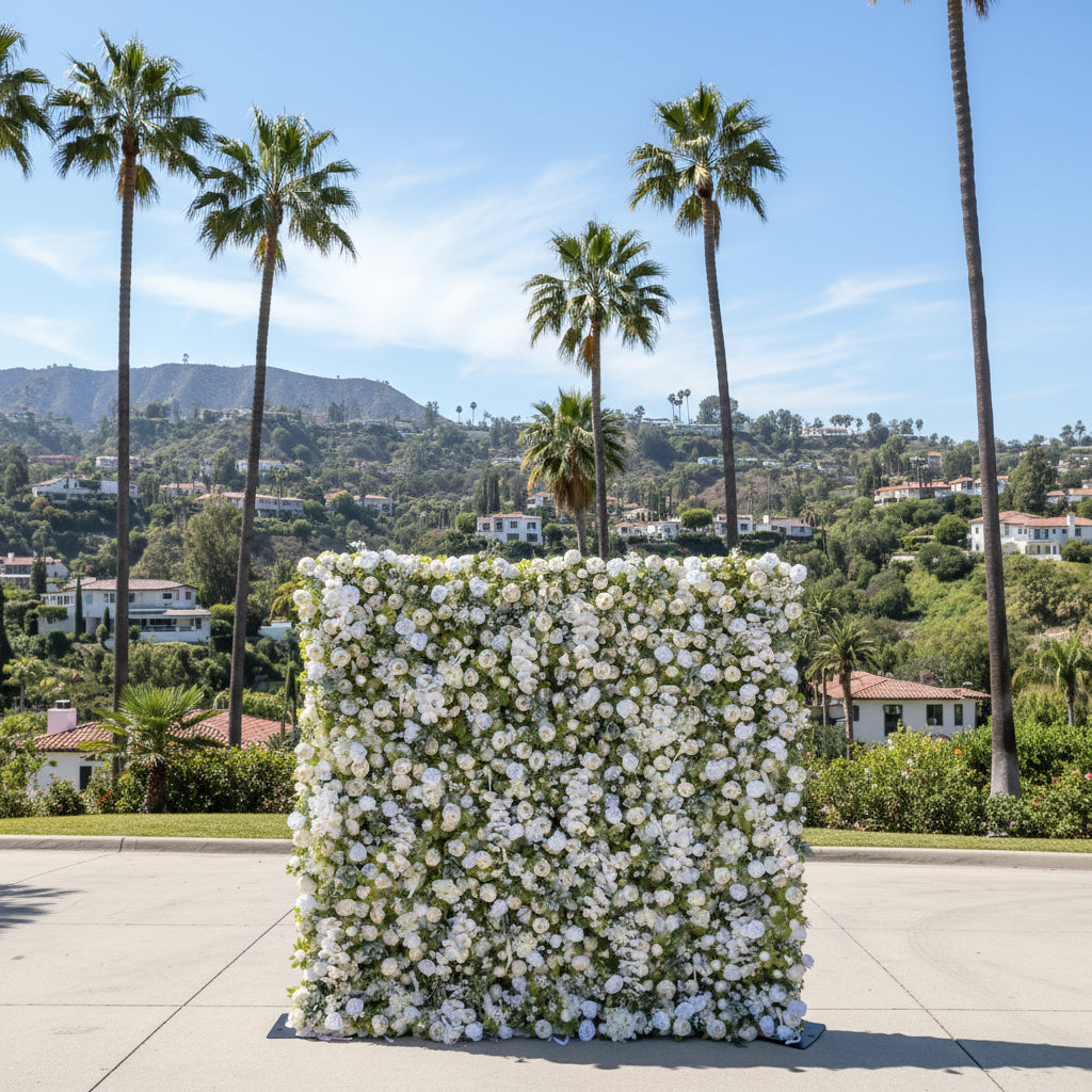 Greenery, White Peony Premium Flower Wall - 268