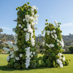 Greenery White Ivory Premium 3 Piece Arch Set - 4589