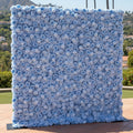 Classic Light Blue Pink Rose Flower Wall - 241