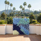 Light & Dark Blue Premium Rose Flower Wall - 109