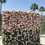 Dripping Light Pink Premium Flower Wall - 143