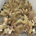 Brown, White and Tan Pampas Grass Premium Flower Ball - 1066