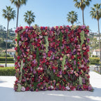 Dripping Florals Pink & Purple Premium Flower Wall - 185