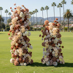 Cream, Brown and Tan Premium Flower Arch Set - 4590