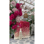 Pink & Ivory Premium Ombre Flower Wall - 321