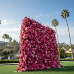 Light & Dark Pink Wild Rose Premium Flower Wall - 217