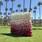 Pink & White Premium Ombre Flower Wall - 112