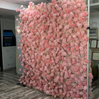 Light Pink & Tan Wild Rose Premium Flower Wall - 271
