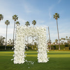 White Wild Rose Premium Floral Square Arch - 5001