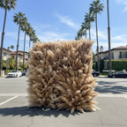 Tall Dark Tan Deluxe Wild Pampas Premium Flower Wall - 200