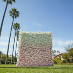 Pink and Ivory Ombre Premium Flower Wall - 224