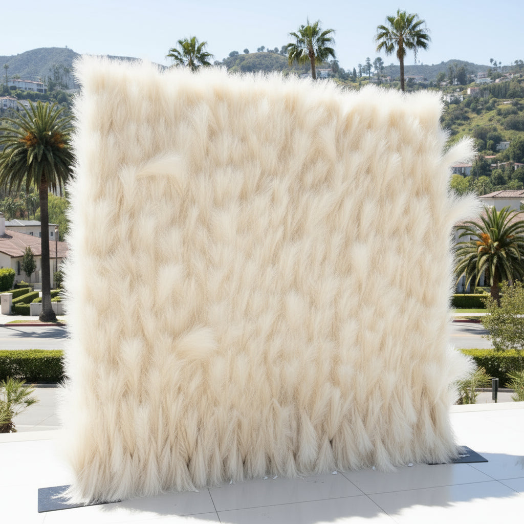 Cream Pampas Grass Premium Floral Wall - 265