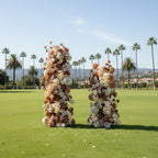 Cream, Brown and Tan Premium Flower Arch Set - 4590